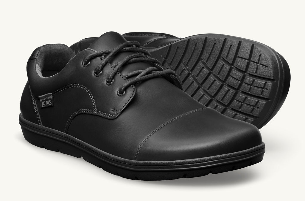 Lems Lederschuhe Nine2Five Herren Schwarz | TJI7867QH