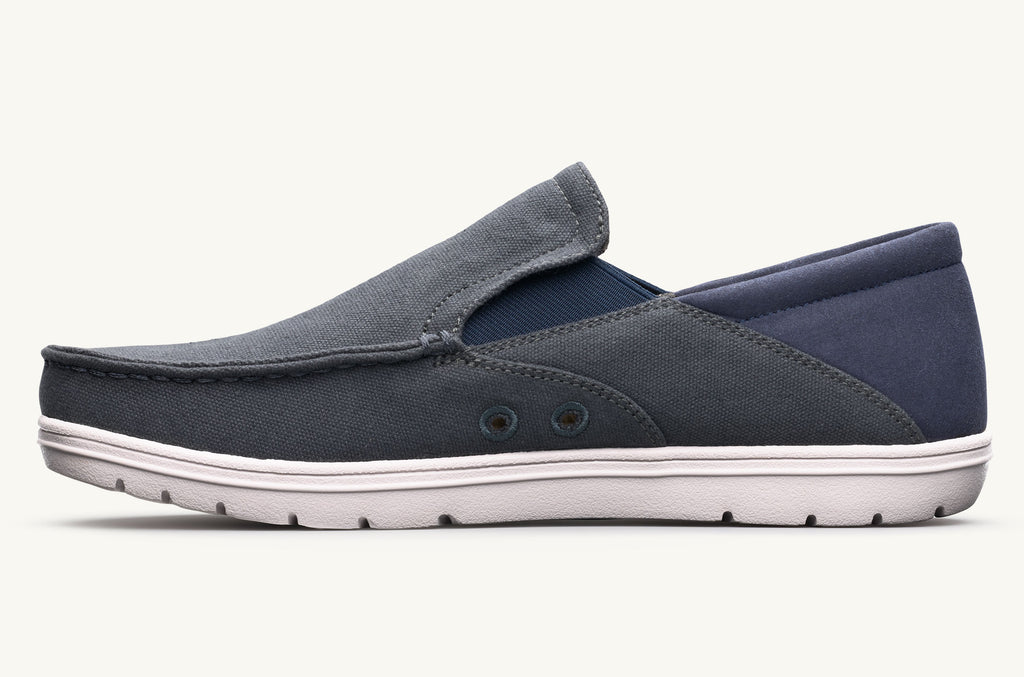 Lems Slip On Schuhe Drifter Damen Grau Navy | ZQF7794BP