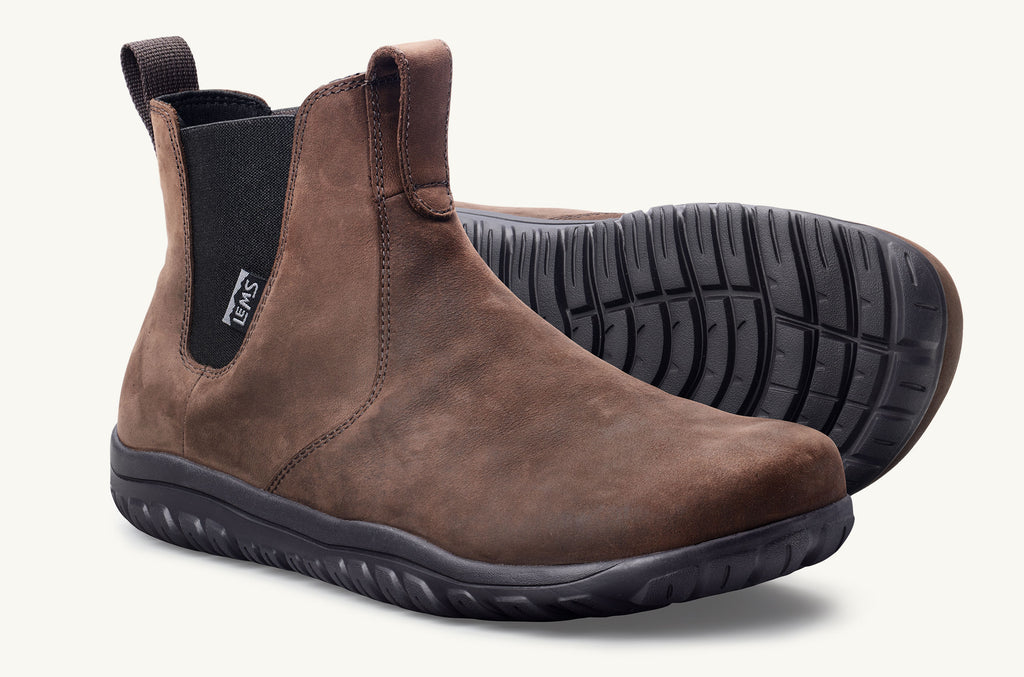 Lems Wasserdichte Stiefel Chelsea Herren Dunkelbraun | USR369FF